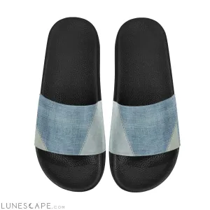 Slip On Beach Slides - Faded Blue
