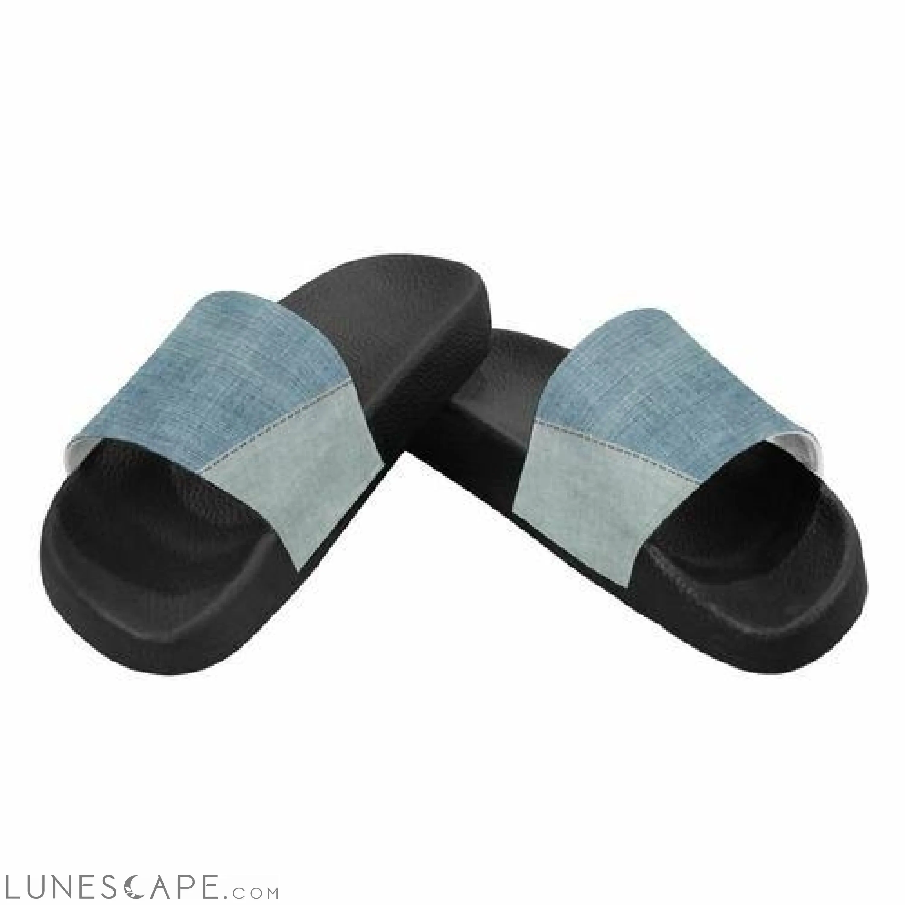 Slip On Beach Slides - Faded Blue