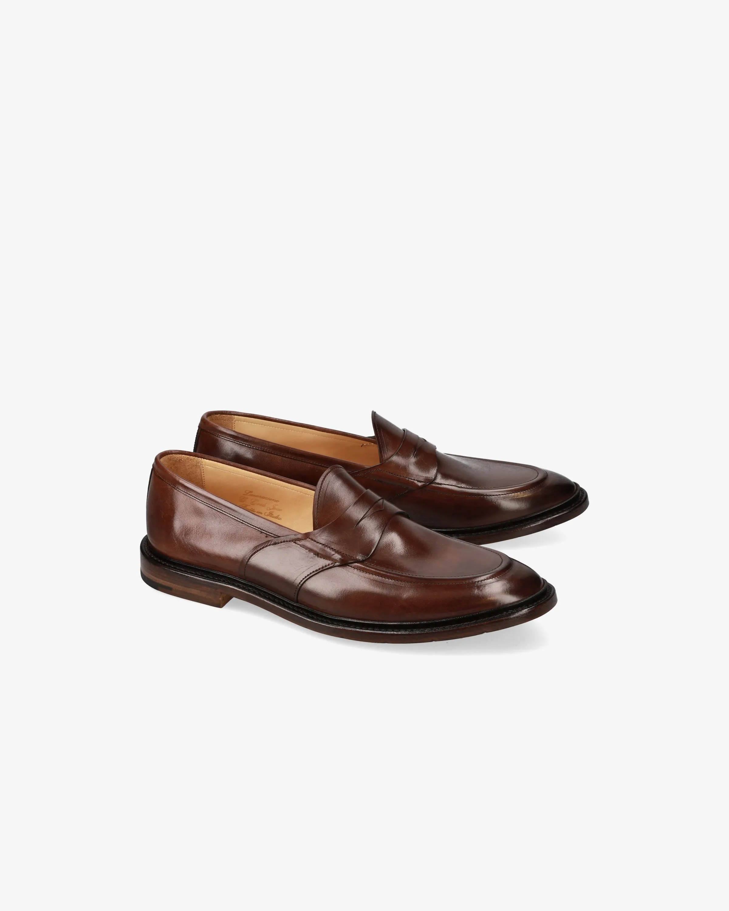 Slip-On in Pelle Marrone