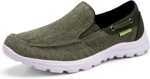 Slip On Shoes for Men, Plantar Fasciitis Canvas Walking Shoes with Arch Support, Orthopedic Comfortable Winter Sneaker for Extra Cushioning and Pain Relief…
