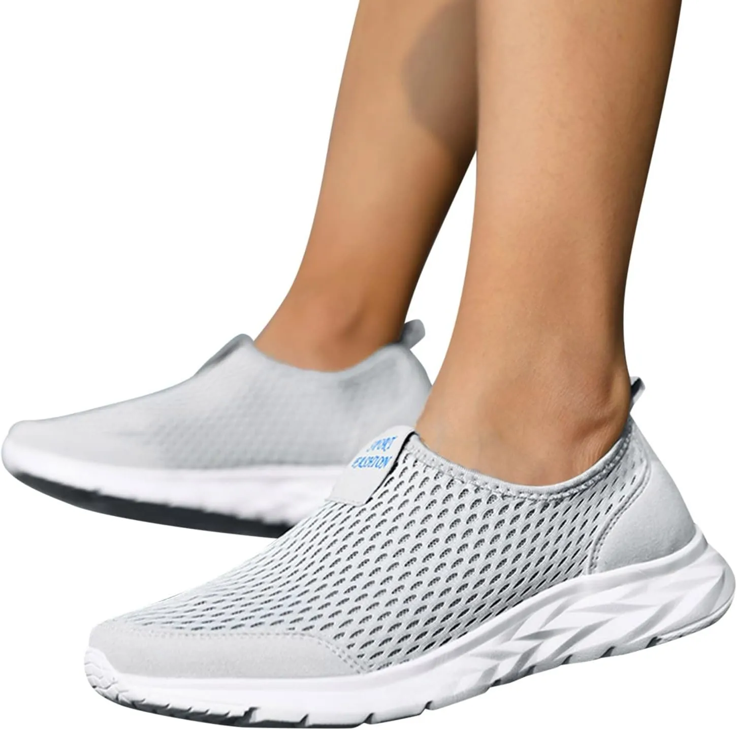 Slip on Sneakers Women Casual Lightweight Tennis Shoes Non Slip Work Shoes Women Breathable Mesh Walking Sneakers