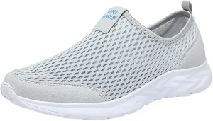 Slip on Sneakers Women Casual Lightweight Tennis Shoes Non Slip Work Shoes Women Breathable Mesh Walking Sneakers