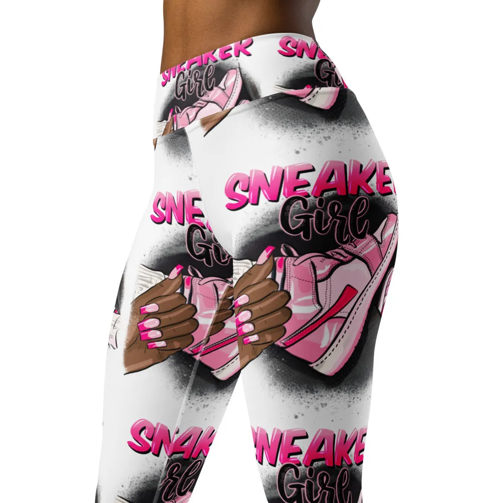 Sneaker Girl All-Over Print Yoga Leggings
