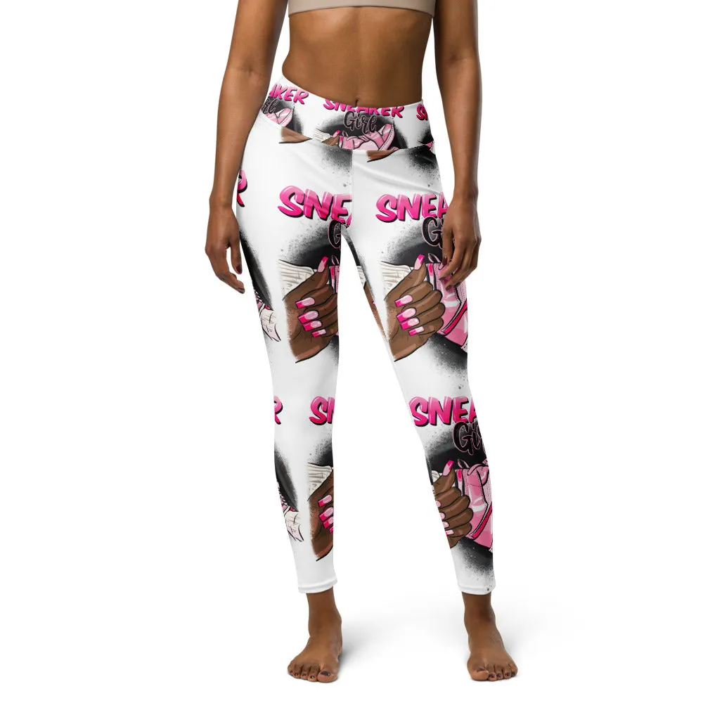 Sneaker Girl All-Over Print Yoga Leggings