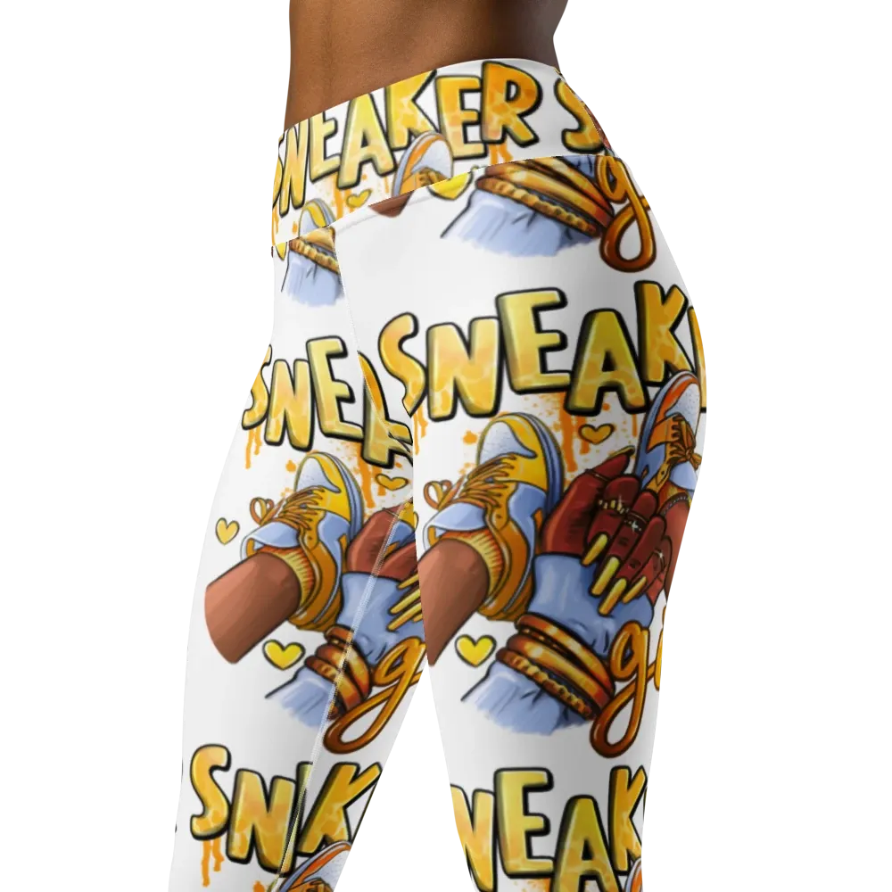Sneaker Girl All-Over Print Yoga Leggings