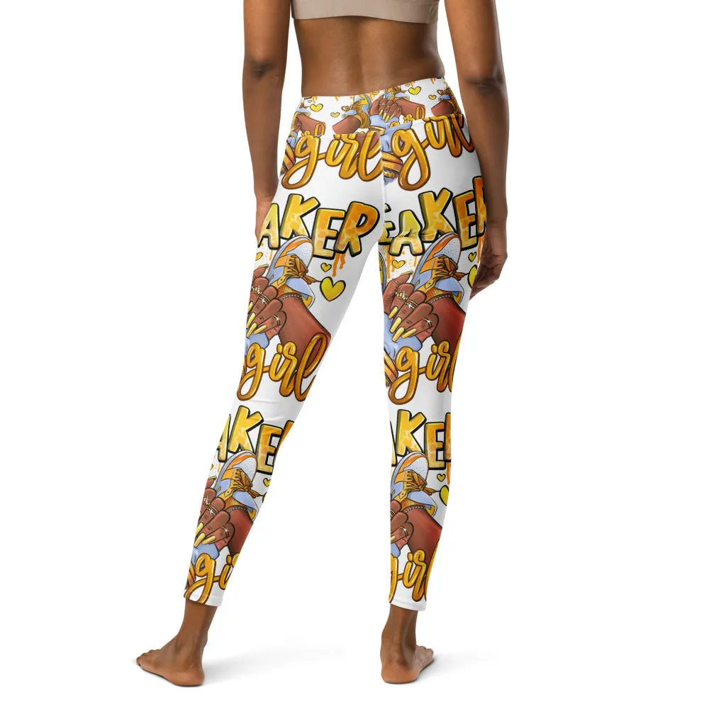 Sneaker Girl All-Over Print Yoga Leggings