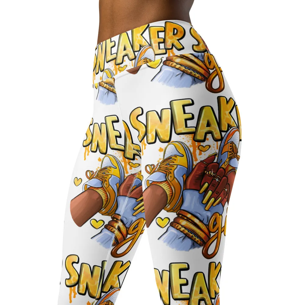 Sneaker Girl All-Over Print Yoga Leggings