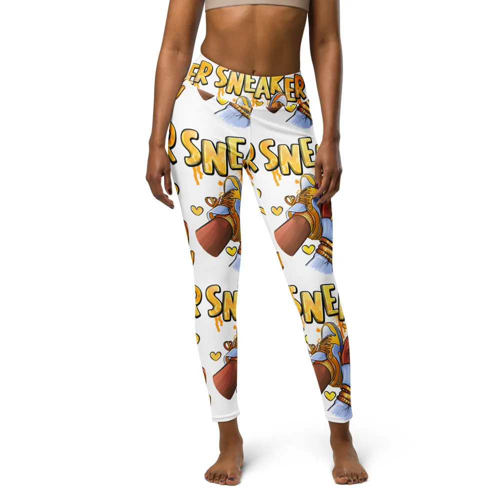 Sneaker Girl All-Over Print Yoga Leggings
