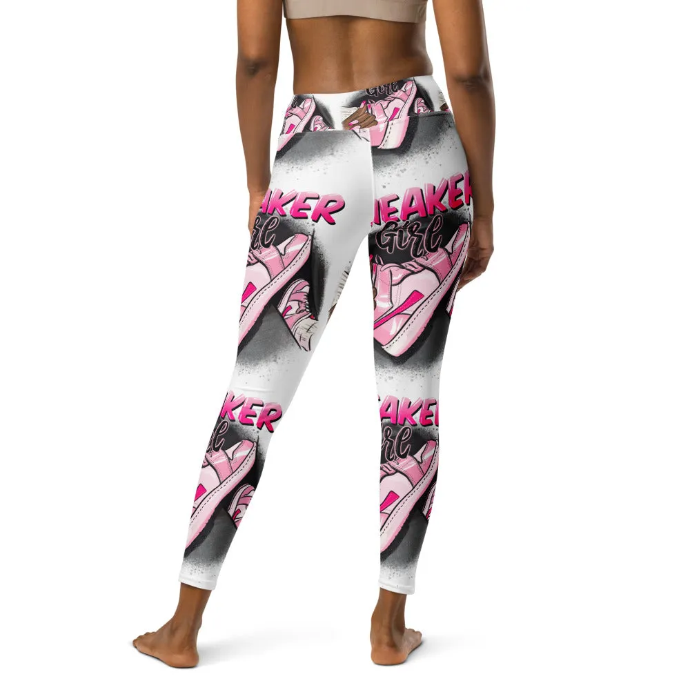 Sneaker Girl All-Over Print Yoga Leggings