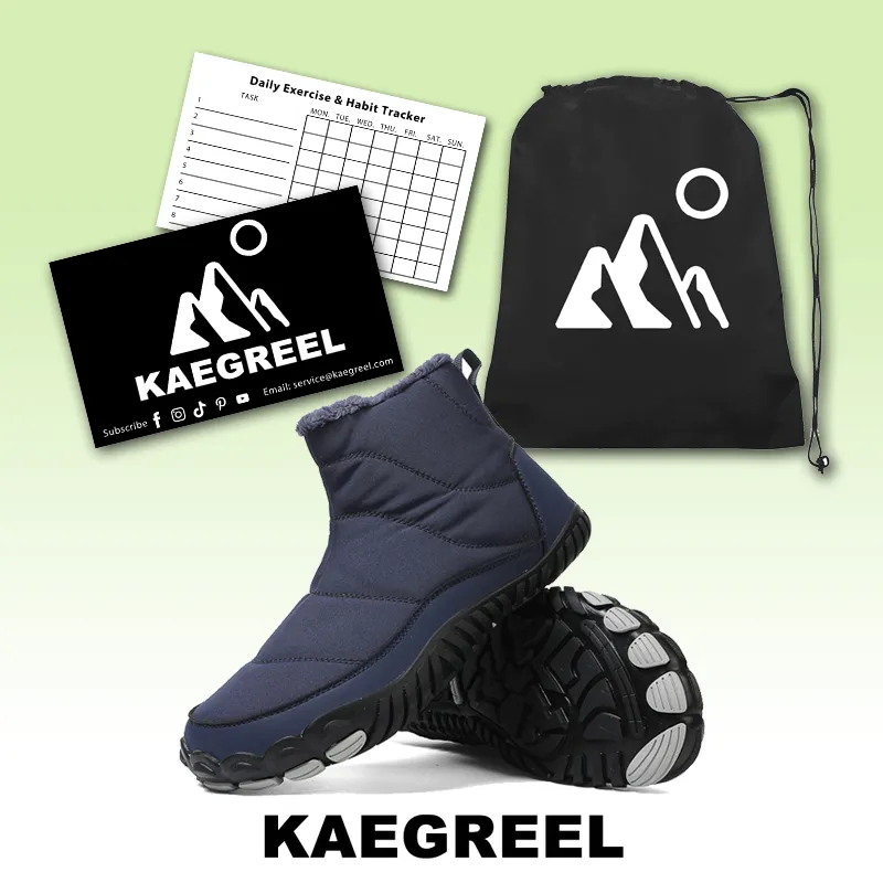 Snow Boots Winter Warm Outdoor Casual Hiking Shoes Wear-Resistant Non-slip & Waterproof Winter Barefoot Shoe (Unisex)