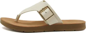 Soda SURI - Women, Girls and teens Teepee thong flat sandal with side buckles. Great for Spring and summer activities and trips