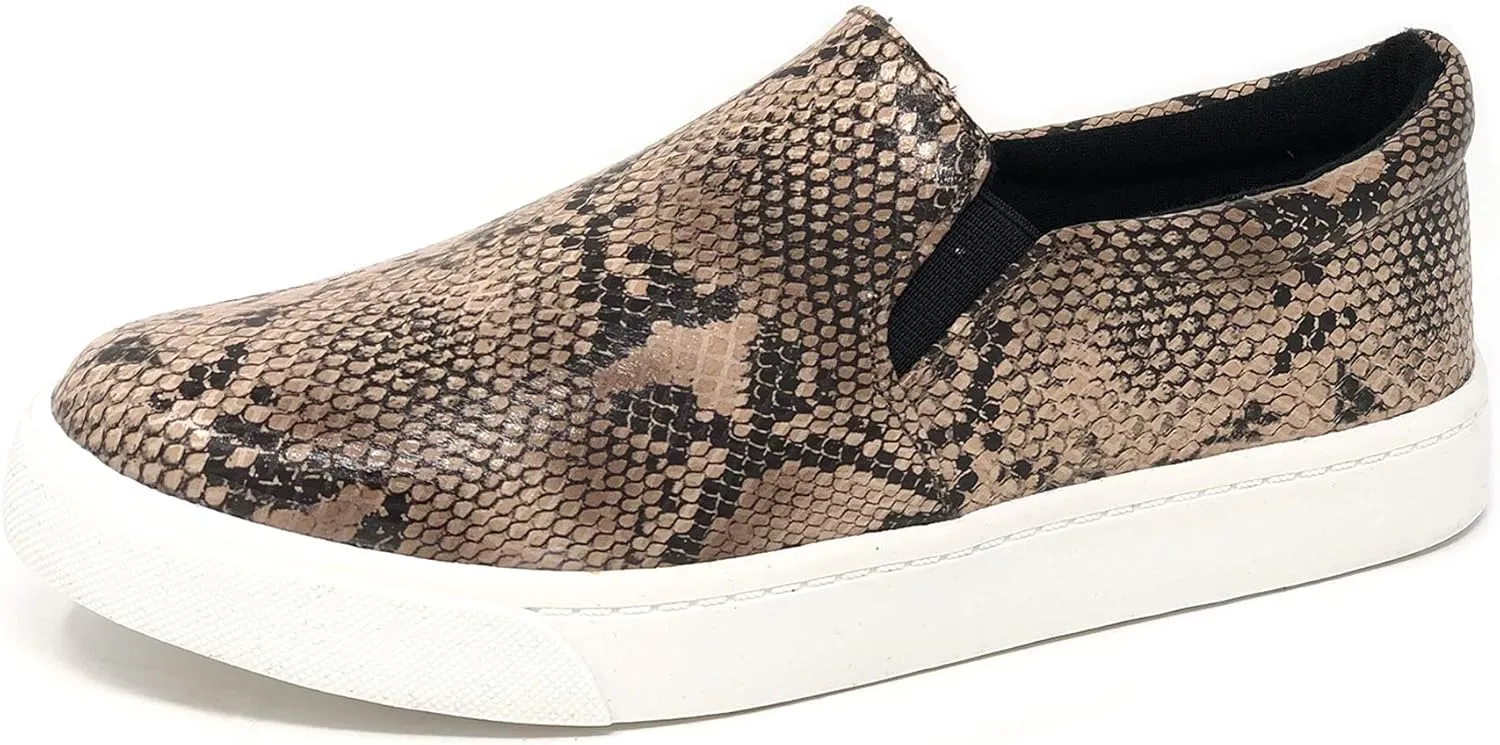 Soda Top Shoe Reign Women's Closed Toe Slip on Sneaker Loafer
