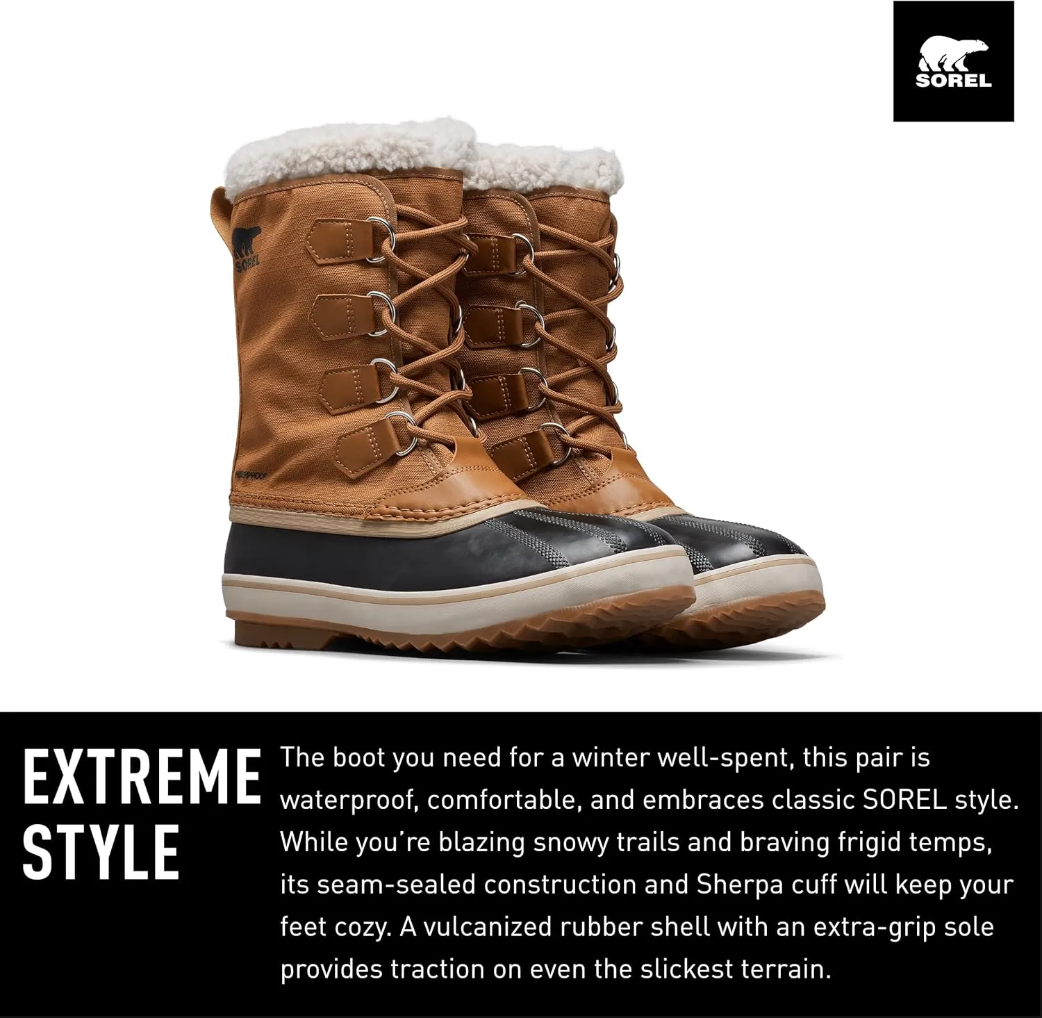 SOREL Men's 1964 Pac Nylon Waterproof Boot
