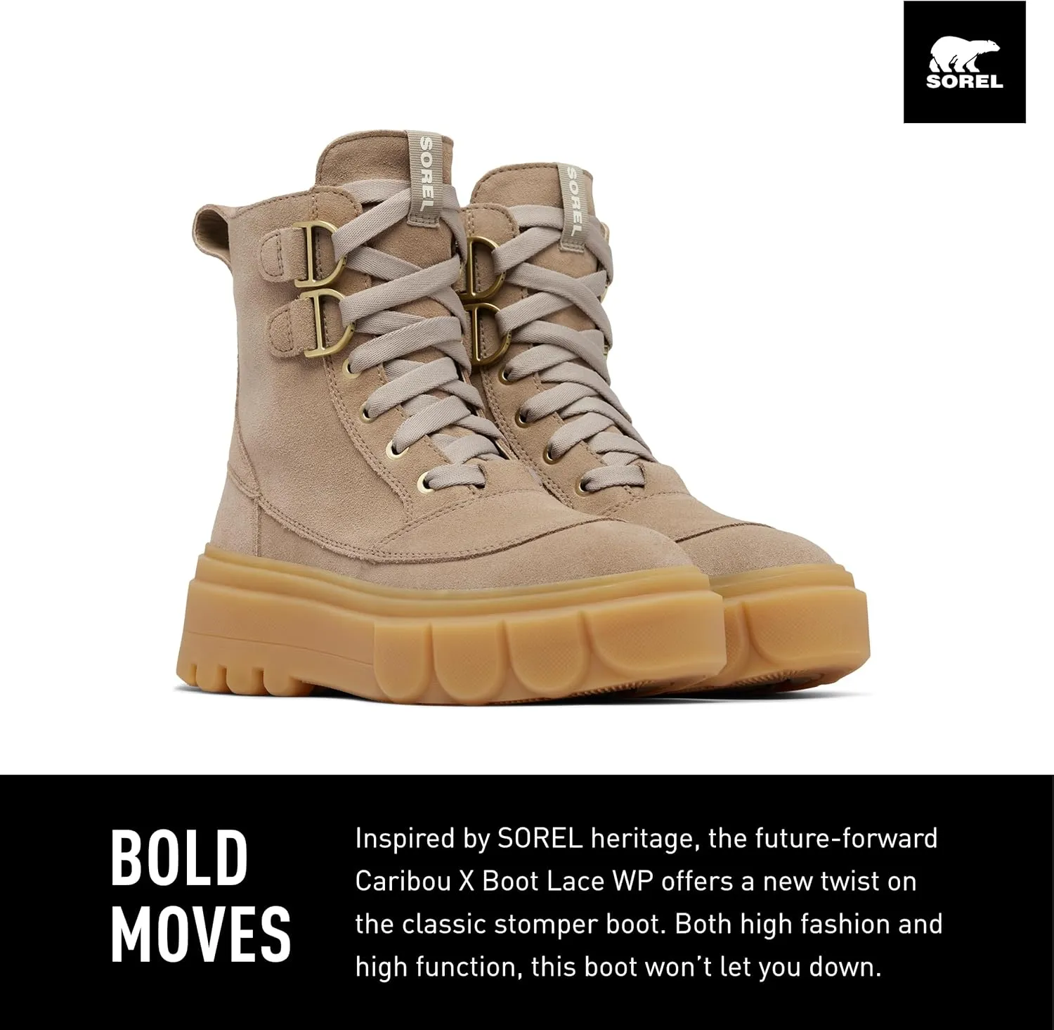 SOREL Women's Caribou X Lace Waterproof Boot