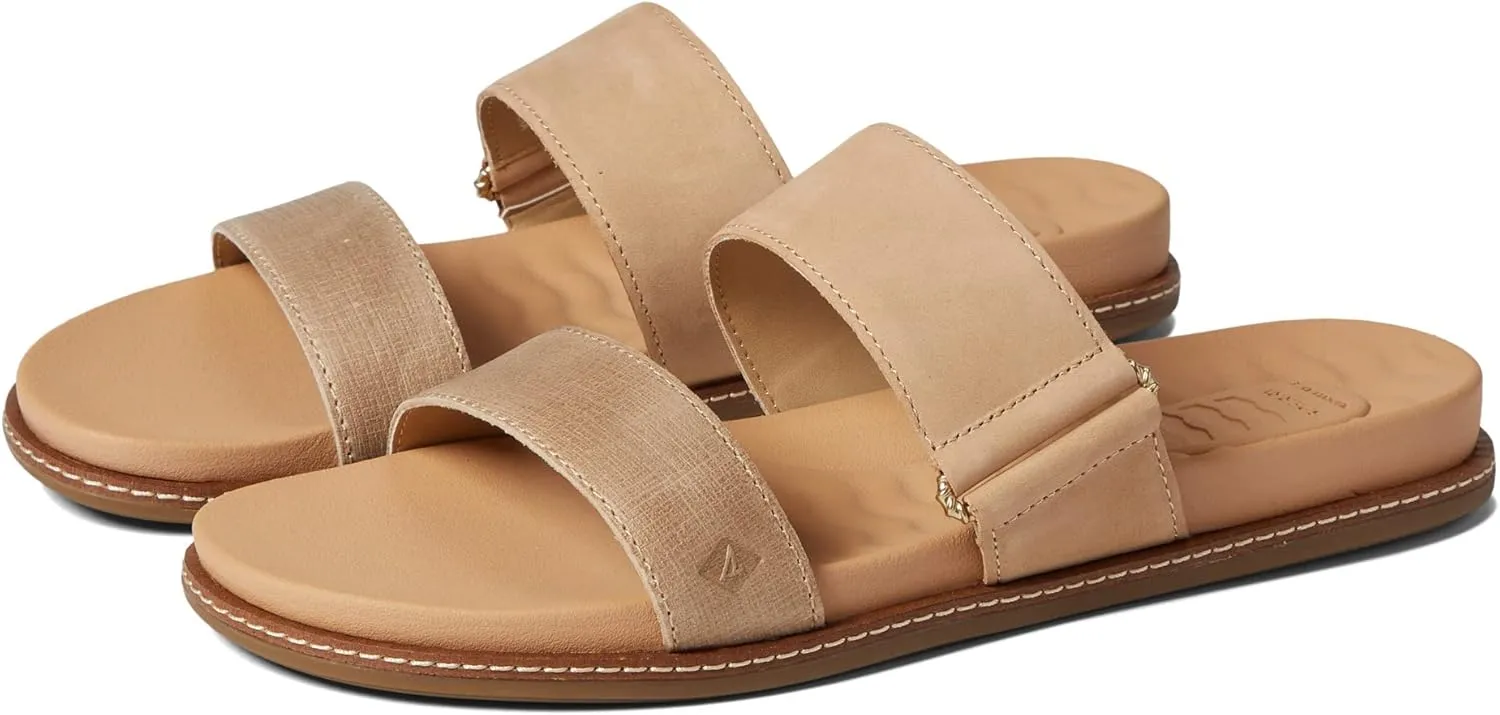 Sperry Women's Waveside Plushwave Slide Leather Flat Sandal