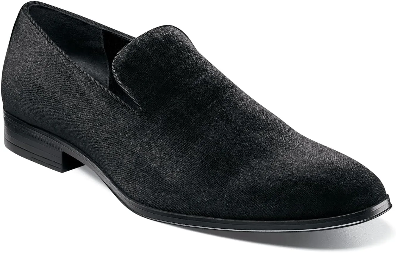 STACY ADAMS Men's Savian Velour Slip-on Loafer