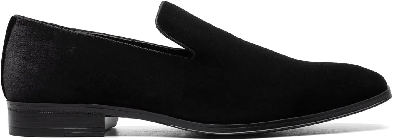 STACY ADAMS Men's Savian Velour Slip-on Loafer