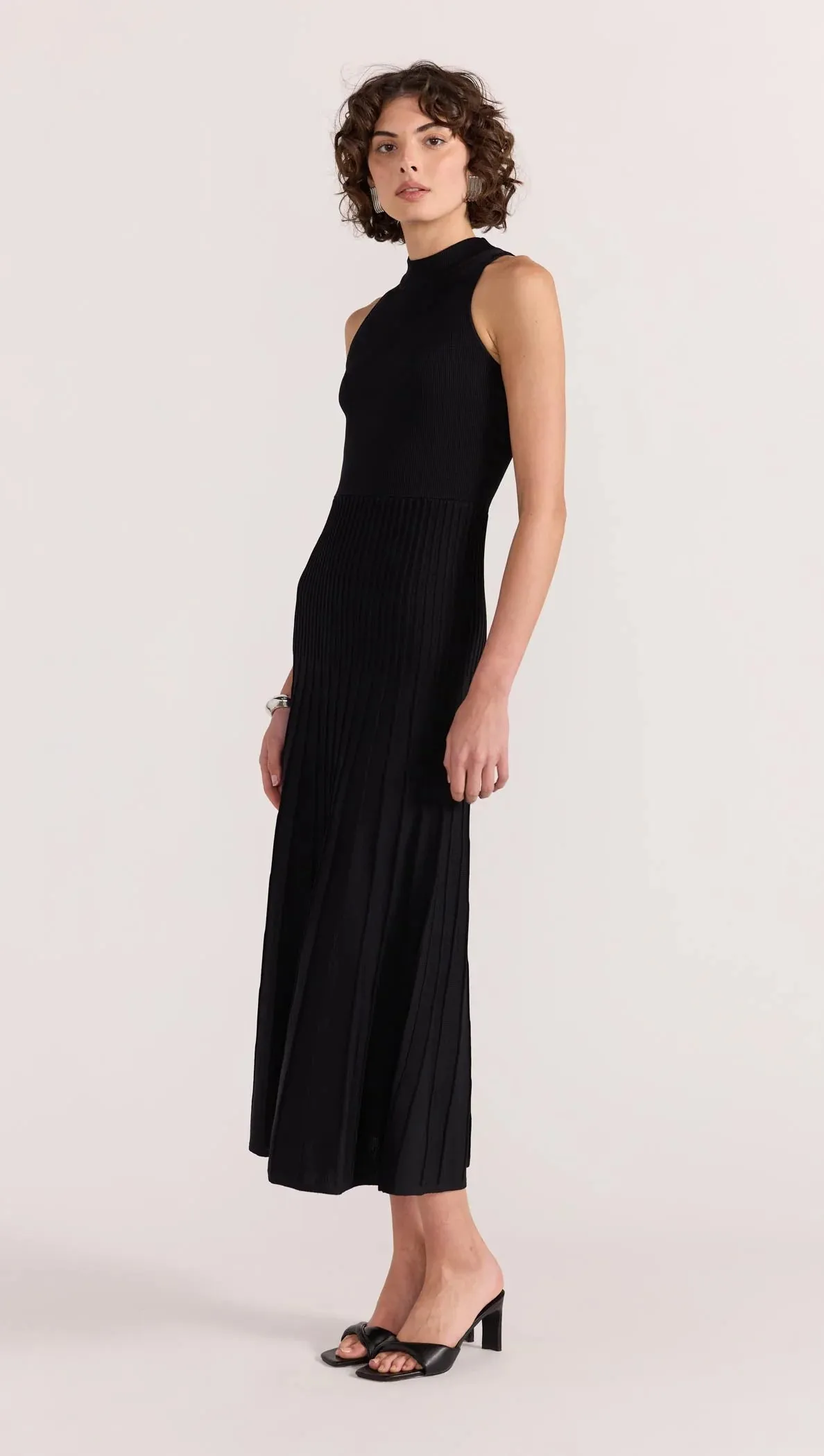 Staple The Label Asta Knit Midi Dress Black