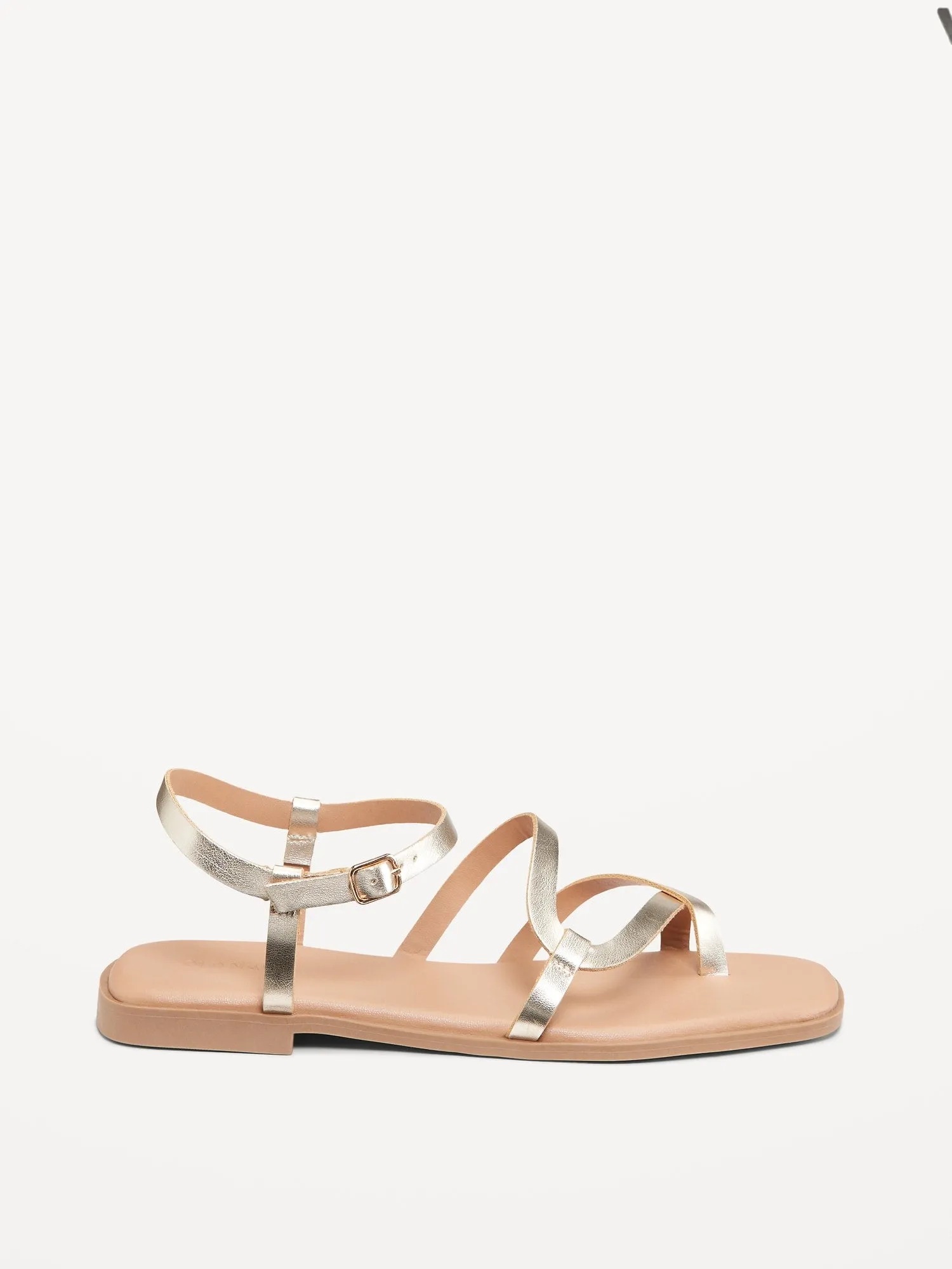 Strappy Toe-Cross Sandal
