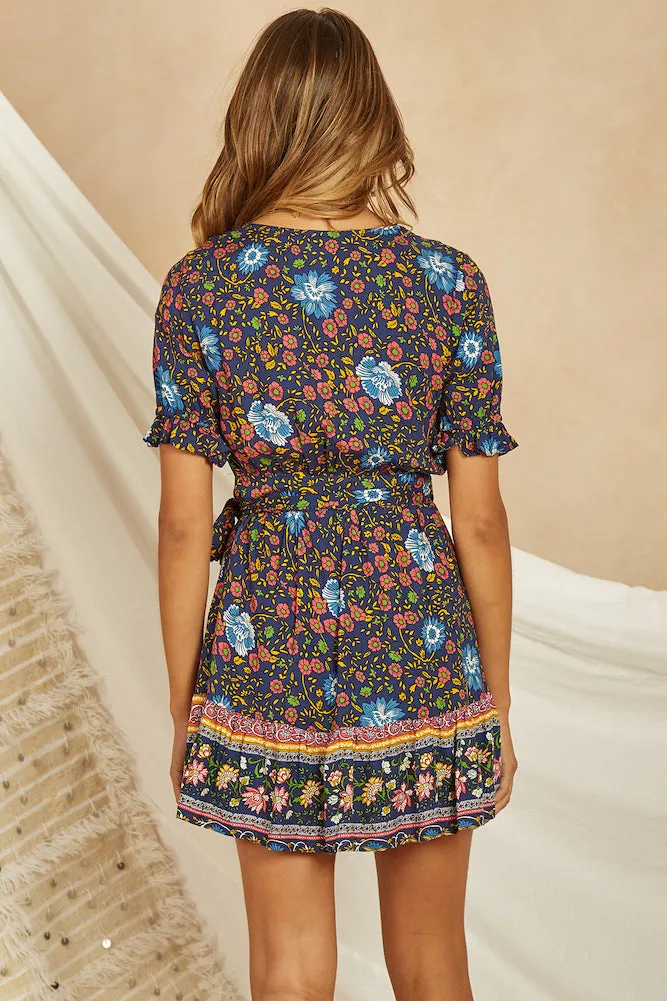 Sweet Disposition Dress Navy