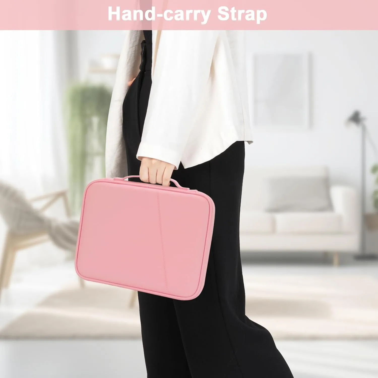 Tablet Bag for Women, Padded Tablet Carrying Sleeve Case for iPad Pro 11 (2022-2018), iPad Air (5/4th Gen), iPad 10.9 (10th Gen),Galaxy Tab s9/S8/A8/A (Pink,9-11)