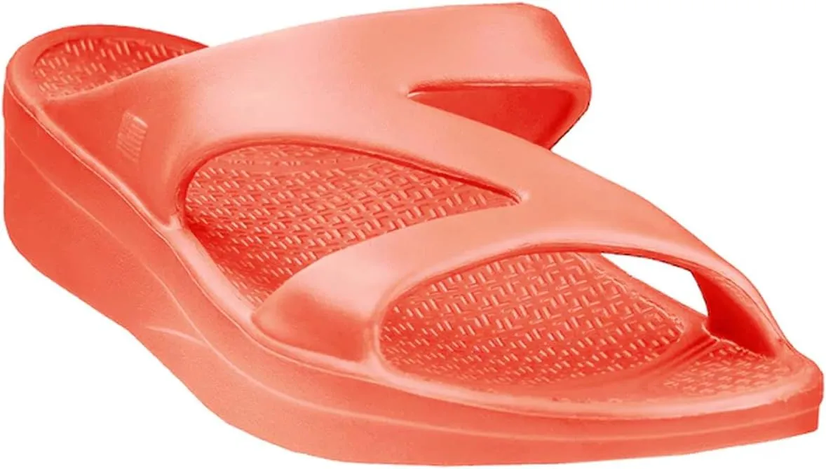 TELIC Women's Z-Strap Slide Sandals - Lightweight, Waterproof, Arch-Supporting, Impact-Reducing - Great for Pool, Beach & Everyday Wear