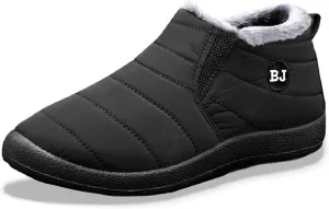 Thatrich Womens Winter Snow Boots Ankle Booties Warm Fur Lined Waterproof Insulated Slip On Shoes Anti-Slip Outdoor Sneaker