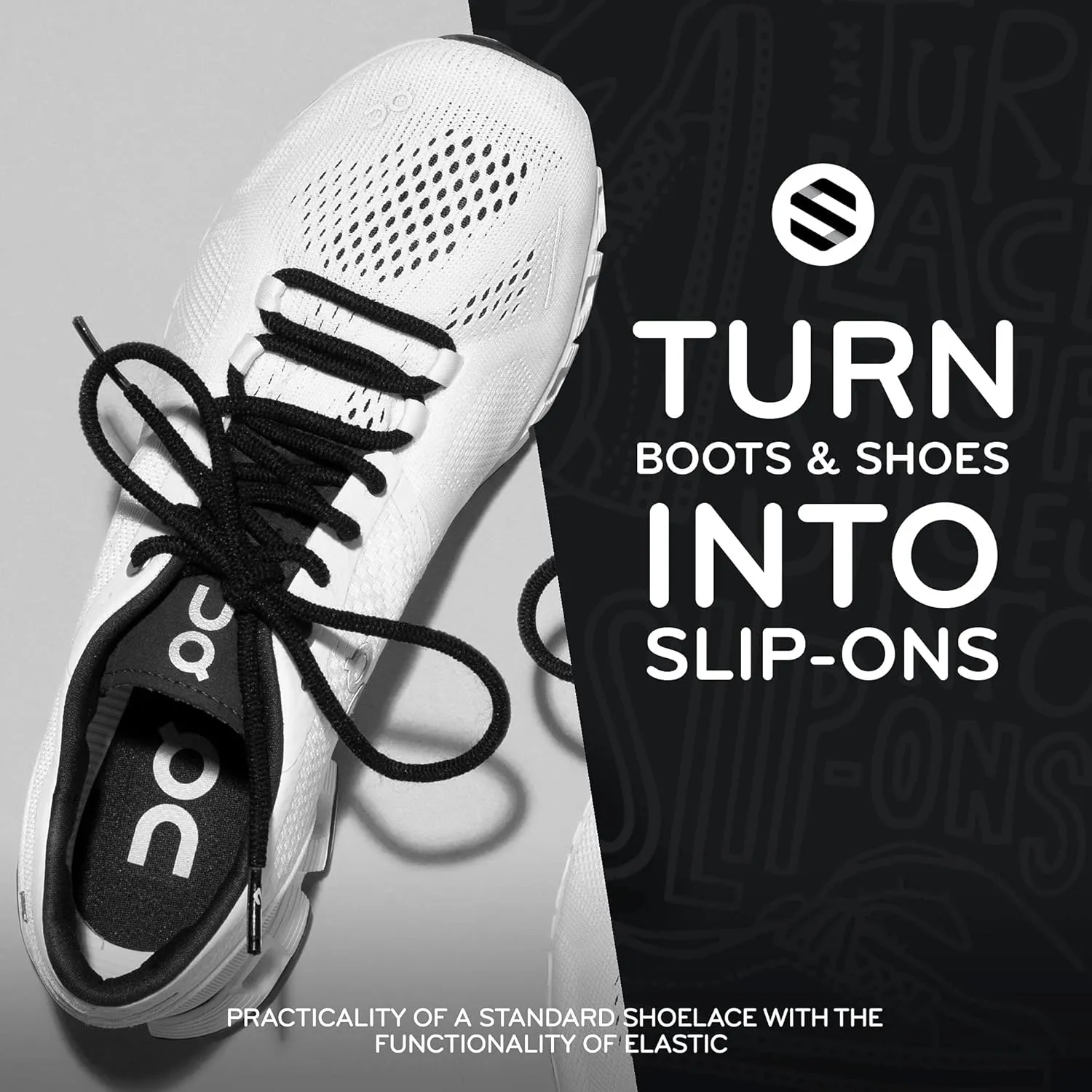 THE ORIGINAL STRETCHLACE | Elastic Shoe Laces | As Seen on Shark Tank | Round Stretch Shoelaces