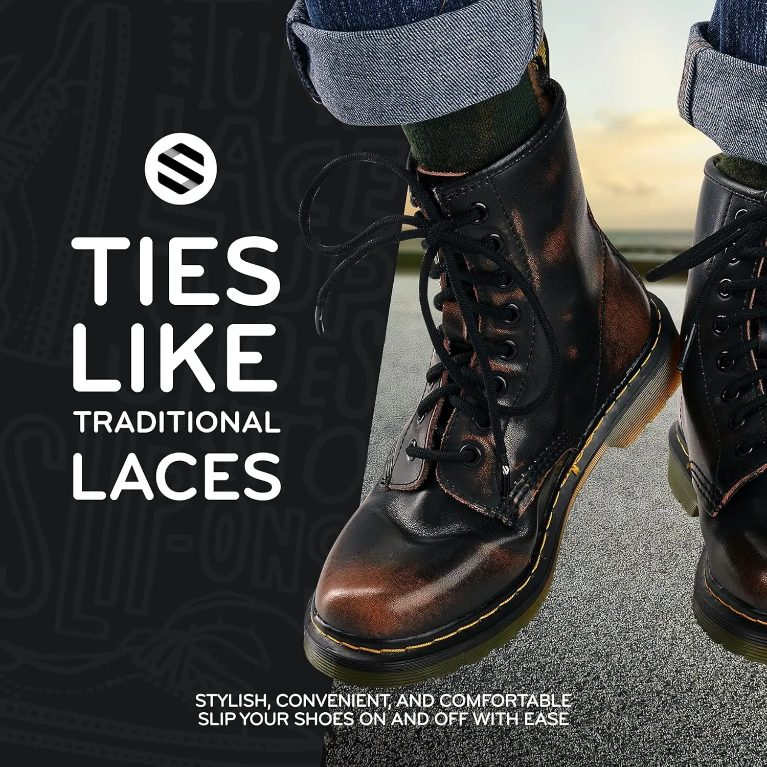 THE ORIGINAL STRETCHLACE | Elastic Shoe Laces | As Seen on Shark Tank | Round Stretch Shoelaces
