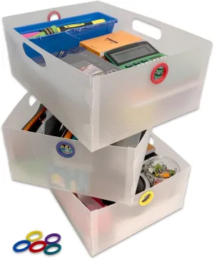 TierDrop Desktop Organizer Storage Drawers - Clear the Clutter and Keep All of Your Most Frequently Used Desk Accessories & Office Supplies Organized and Within Arm's Reach (Set of 3)