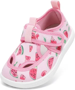 Toddler Wide Toe Box Water Shoes: Boys Girls Zero Drop Beach Sandals Summer Kids Barefoot Swim Pool Shoe