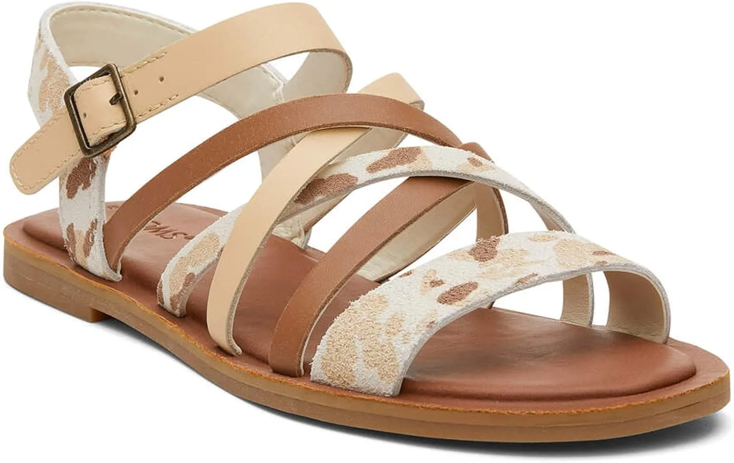 TOMS Womens Sephina Strappy Casual Sandals Casual - Off White