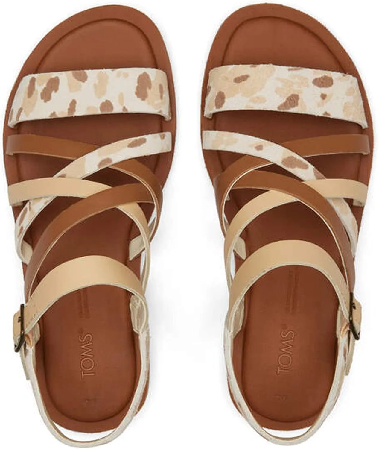TOMS Womens Sephina Strappy Casual Sandals Casual - Off White