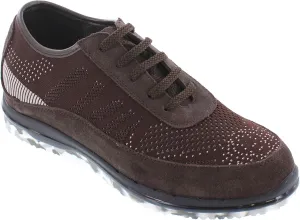 TOTO Men's Invisible Height Increasing Elevator Trainer Shoes - Black Suede/Mesh Lace-up Lightweight Trainers Sneakers - 2.4 Inches Taller - D22035 - Size 9 D(M) US