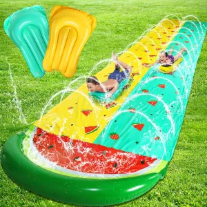 TOY Life Summer Slip Slide - Backyard Waterslide for Kids Ages 4-8, Outdoor Water Play with Slide and Toys