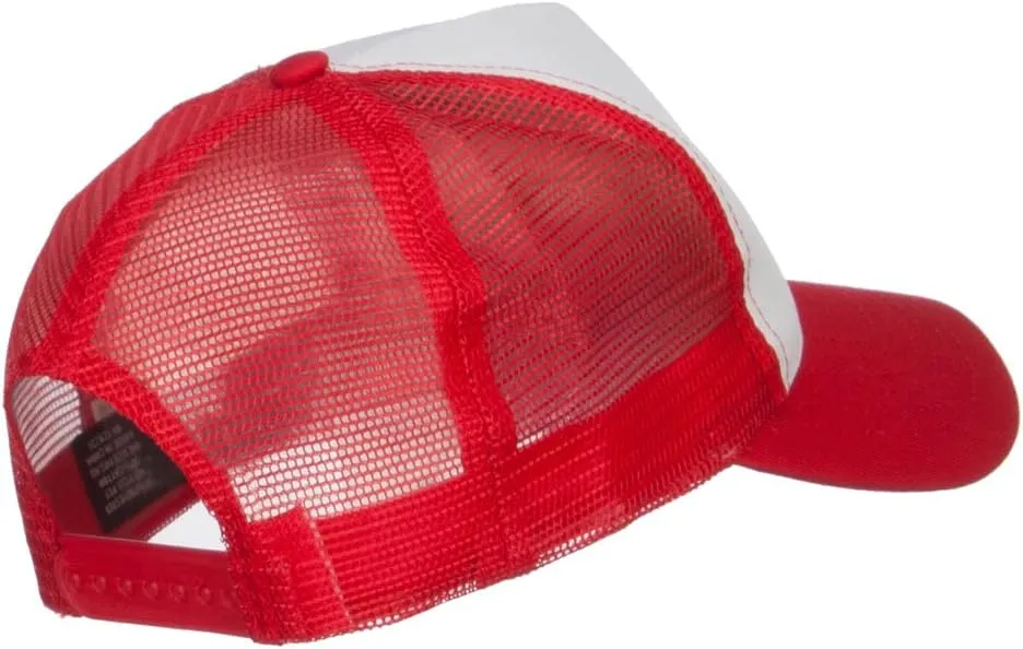 Trainer Red Poke Monster Embroidered Mesh Cap
