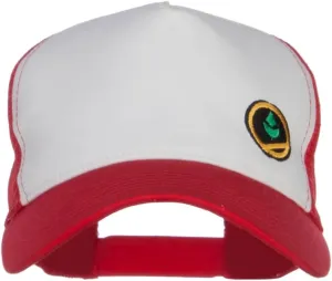 Trainer Red Poke Monster Embroidered Mesh Cap