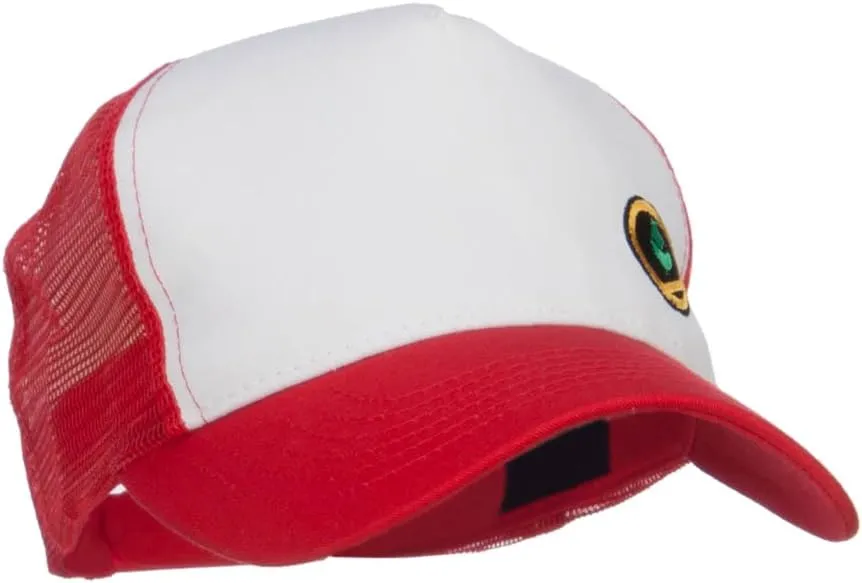 Trainer Red Poke Monster Embroidered Mesh Cap