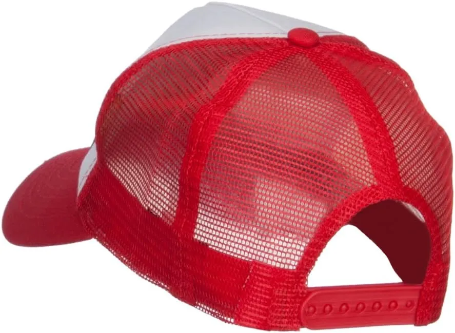 Trainer Red Poke Monster Embroidered Mesh Cap
