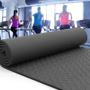 Treadmill Mat, Shock Absorbing Walking Noise Reduction Non-Slip Pad Treadmill, Waterproof Exercise Bike Trainer Mat, for Under Stationary Bike, Spin Bike, Rowers(200 * 100cm/78.7 * 39.3in)