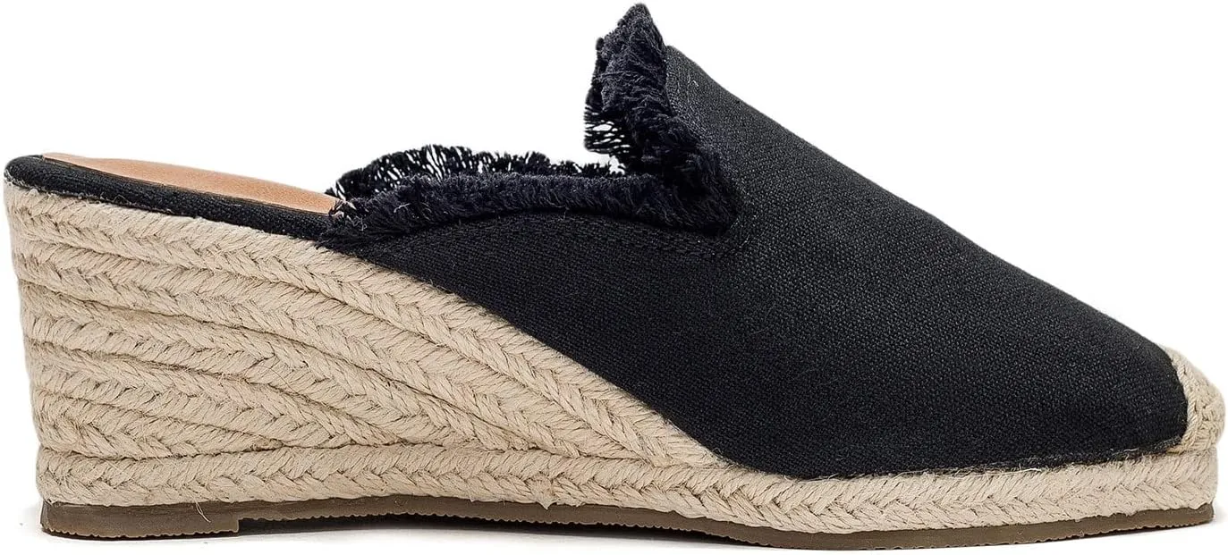 U-lite Women's Flatform Espadrille Wedge Sandal, Universal Comfortable Casual Closed Toe, Classic Summer Sandals