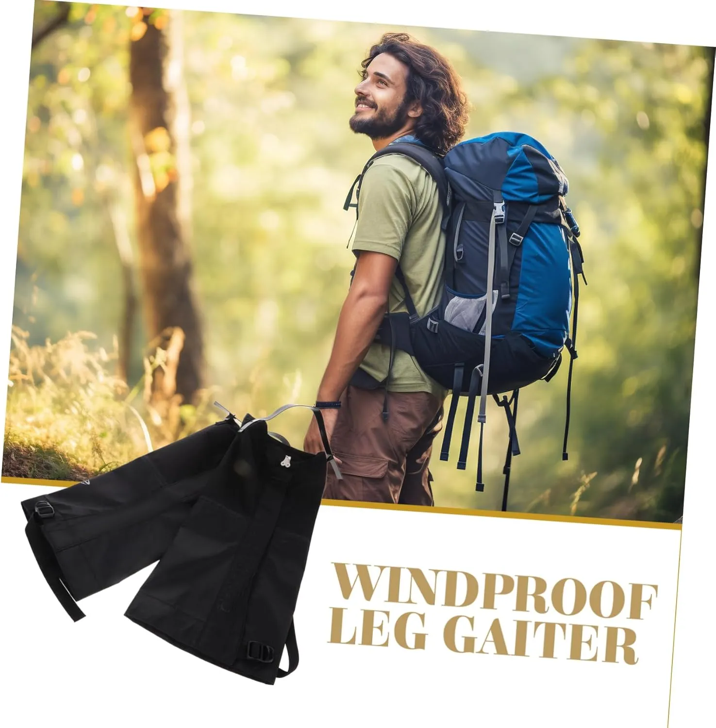 UPKOCH Hiking Trekking Gaiters Camping Gear Camping Foot Cover Hiking Accessory Waterproof Leg Gaiters Hiking