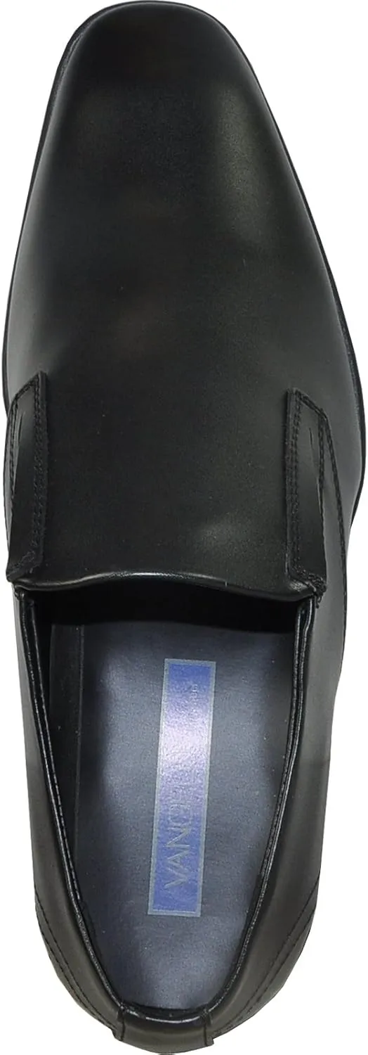 VANGELO Men Dress Slip-On Shoe Tux-4 Loafer Formal Tuxedo Shoe for Prom & Wedding Black Brown Size 6.5 to 18 -Wide Width Available