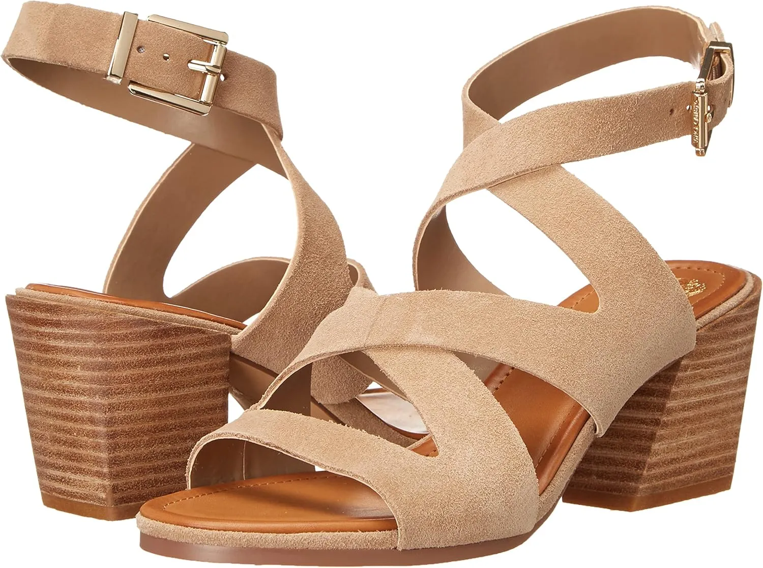 Vince Camuto Women's Footwear Deverey Stacked Heel Sandal Heeled