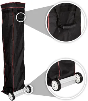 Vispronet - Universal 10x10 Canopy Bag with Wheels - Easy Pop Up Bag, Heavy Duty Wheels, Interior Storage Pockets and Straps - Design Allows for Easy Packing and Unpacking, Easy Transportation
