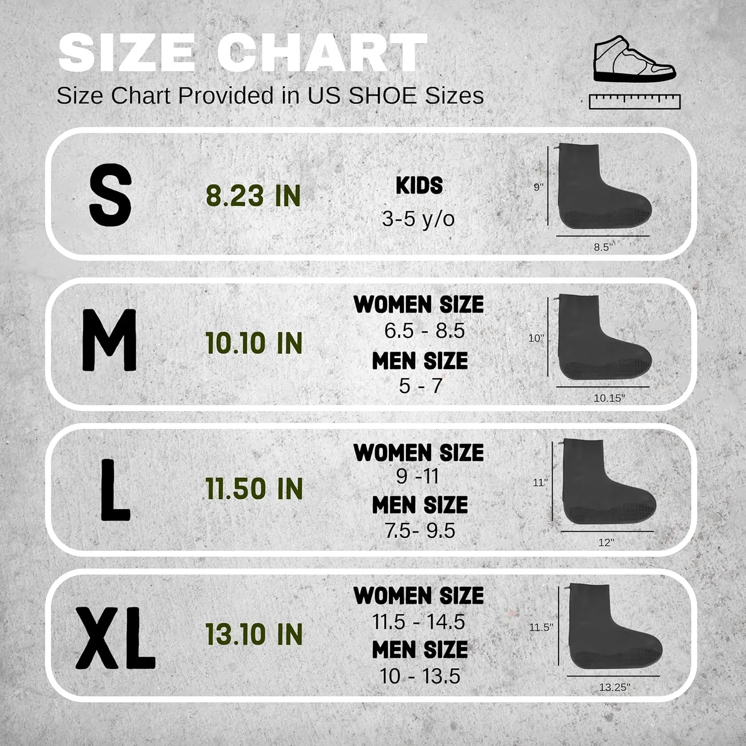 Waterproof Shoe Covers Reusable Rain Shoe Cover Silicone Magic Shoe Running Cover Work Rubber Protector