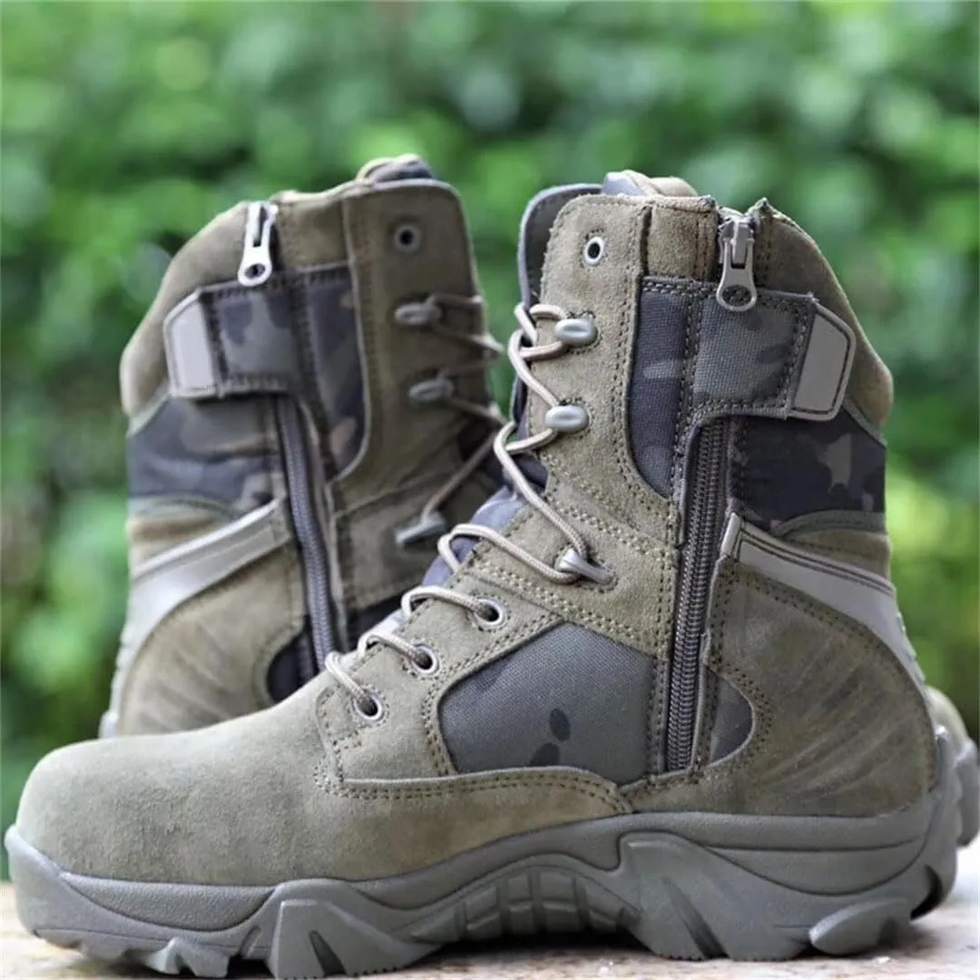 Winter Mens Boots Combat High Boots Outdoor Sport Male Shoes Climb Mountains Cross Country Shoes