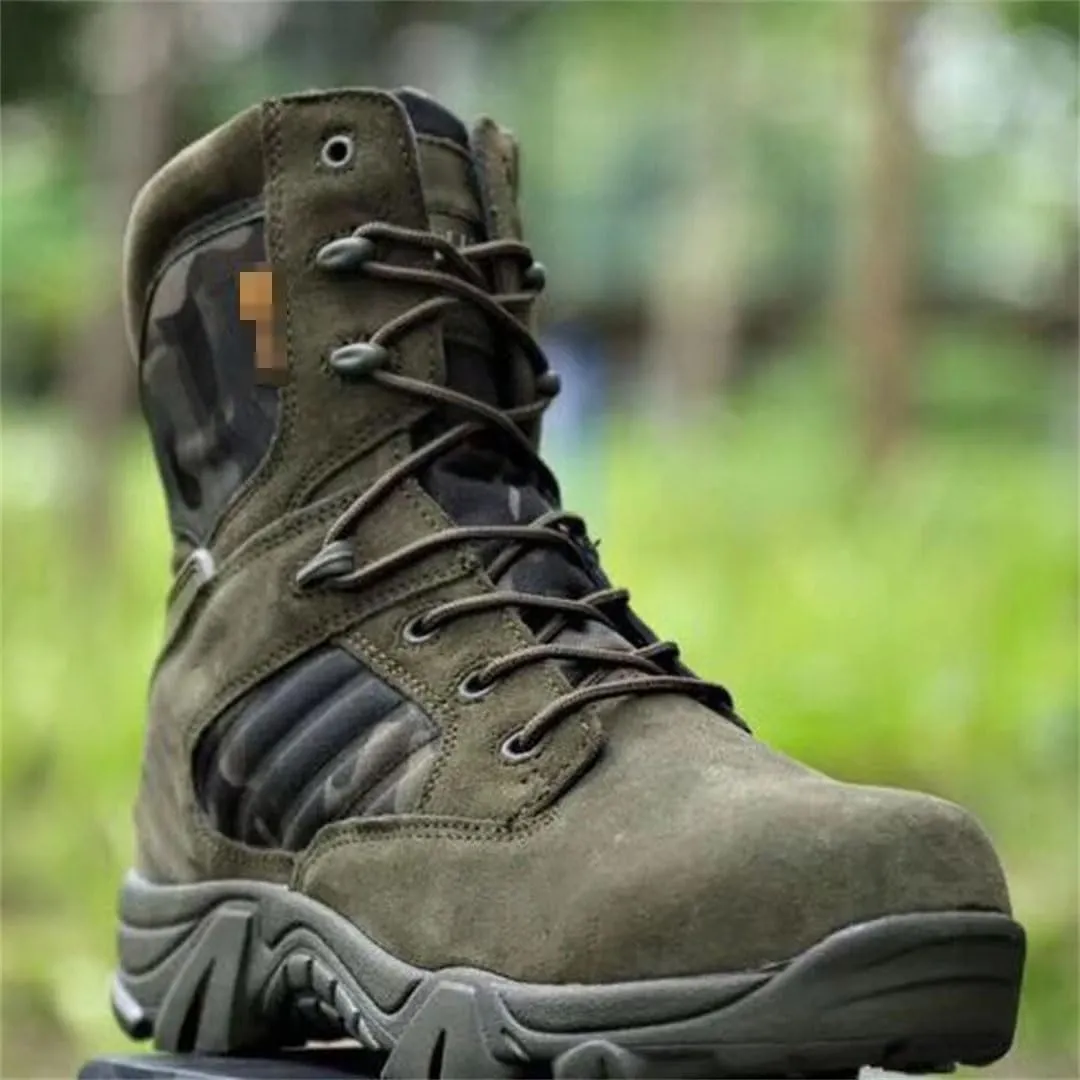 Winter Mens Boots Combat High Boots Outdoor Sport Male Shoes Climb Mountains Cross Country Shoes