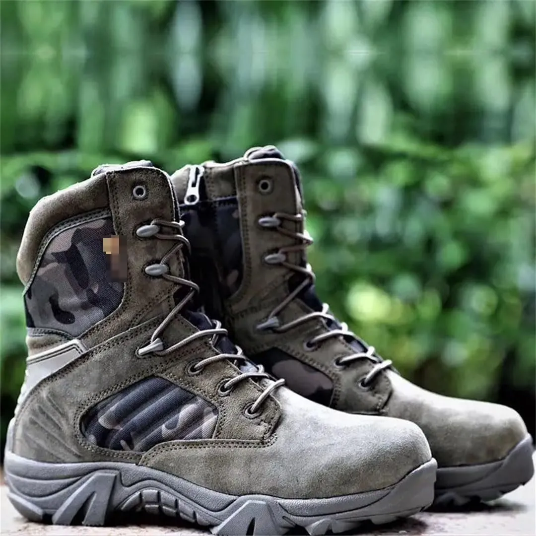 Winter Mens Boots Combat High Boots Outdoor Sport Male Shoes Climb Mountains Cross Country Shoes