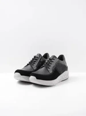 WOLKY BOUNCE BLACK COMBO LEATHER